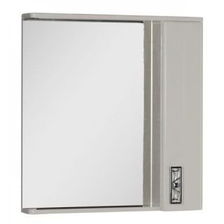 Зеркальный шкаф с подсветкой Aquanet Паллада 175316 80 см слоновая кость